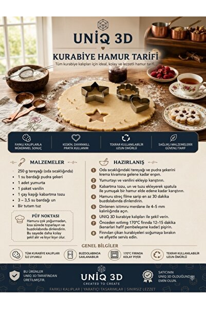 UNİQ 3D - Deniz Canlıları Kurabiye Kalıbı Seti