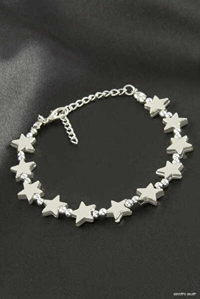 ZERO LAND Spt-Gld Star Metal Bracelet (185503) Silver Color