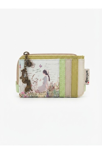 Sweet Candy Synthetic Wallet with Doll, Box and Zipper for Women