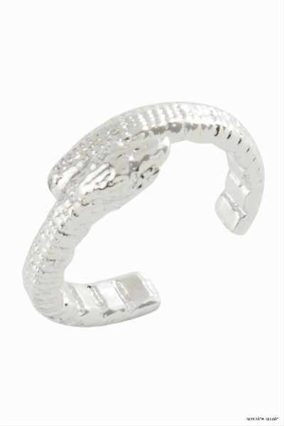 ZERO LAND Spt-Gld Snake Joint Ring (191516) Silver Color