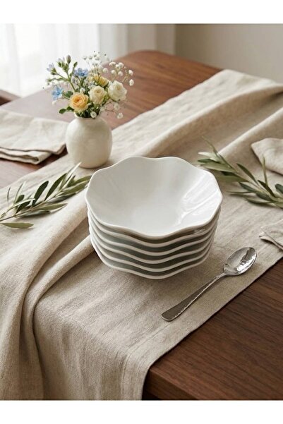 Güral Porselen Nesrin Sade 6 Piece 15 cm Soup Bowl
