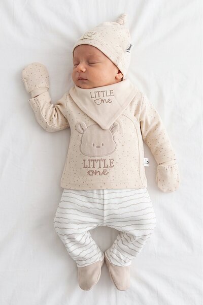 Mini Cotton Baby 5-Piece Bodysuit Set Boxed