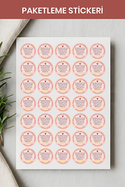 Paytak Moda Thank You Sticker Packaging Shipping Decal Pyt0Kstk154