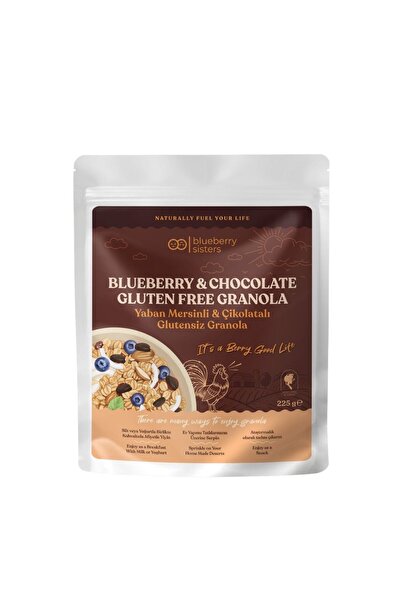 Blueberry sisters Glutensiz Yabanmersini &Çikolatalı Granola 225 gr.