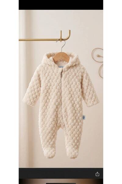 Efemkids KAPÜŞONLU WELSOFT TULUM 3-6,6-9,9-12,12-18 ay unisex yenidoğan bebek...