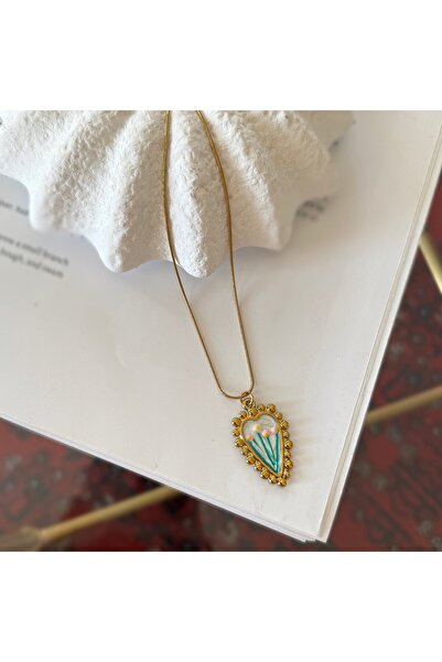 Alice İsstanbul Steel Plate Tulip Necklace