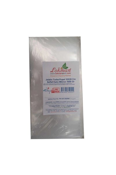 Generic Brand Jelatin Bag Pouch 10X20 cm Transparent Thick Micron 1000 Gr 1 Pack