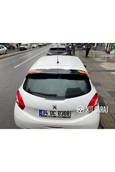 KitGaraj Peugeot 208 Piano Black Spoiler (Plastik) Boyalı