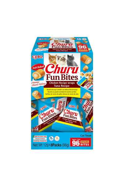 Inaba Churu Fun Bites Recompense pentru Pisici cu Ton 8 x 12 g
