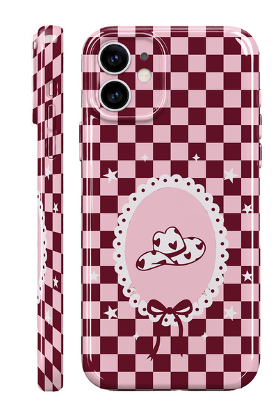 WANNA PROTECT iPhone 11 Pembe Cowboy Protect Slim Parlak Tam Kaplayan Baskı K...