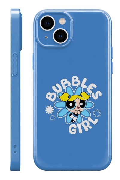 WANNA PROTECT iPhone 13 Bubble Girl Protect Slim Parlak Tam Kaplayan Baskı Ka...
