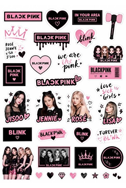 StickerAtölye BLACKPINK 2 Sayfa Sticker