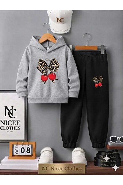 NC Nicee Clothes SET DE TRENING PENTRU COPII UNISEX (NOU, CU IMPRIMEU LEOPARD...