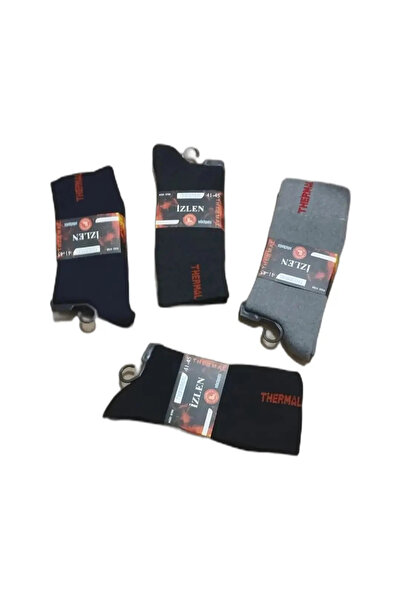 EfemİcGiyim Men's Long Seamless Winter Thermal Socks 12 Pack