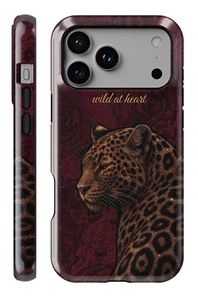 WANNA PROTECT iPhone 17 Pro Max Wild Of Heart Çift Katmanlı Tam Kaplayan Bask...