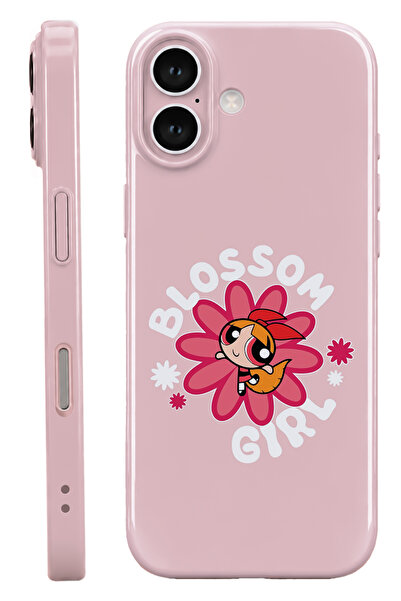 WANNA PROTECT iPhone 16 Blossom Girl Protect Slim Parlak Tam Kaplayan Baskı K...