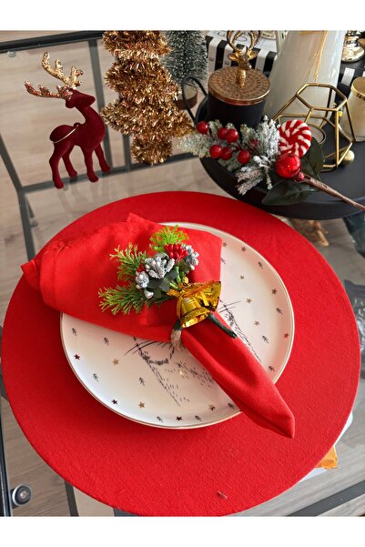 Ayd Home 6Pcs Silver Puppy Flower Napkin Ring Napkin Holder Christmas Christm...