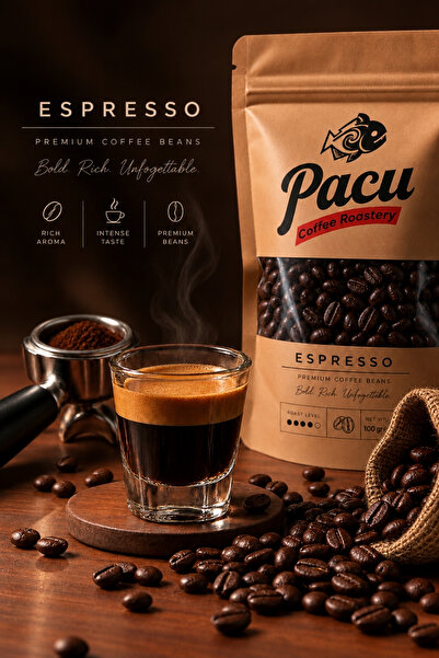 Pacu Espresso Çekirdek Kahve 100GR