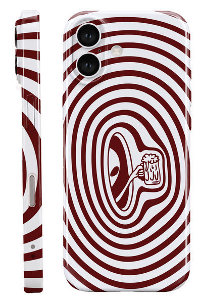 WANNA PROTECT iPhone 17 Alien Red Protect Slim Parlak Tam Kaplayan Baskı Kame...