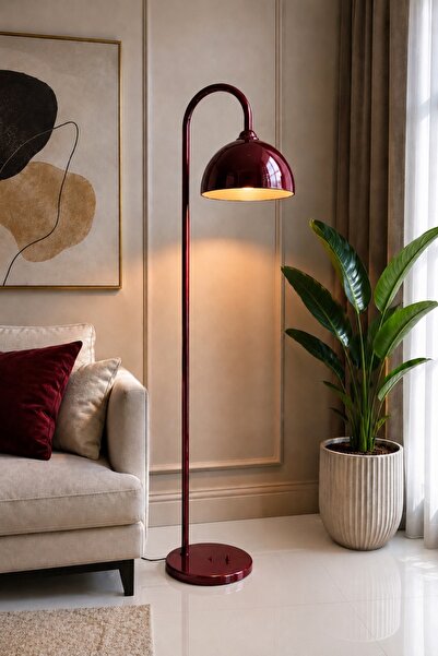 Luna Lighting Olimpos Hareketli Vişne Bordo Büyük Boy Modern Dekoratif Metal ...