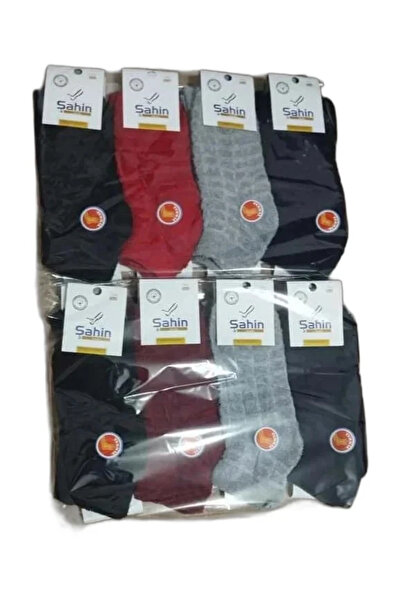 EfemİcGiyim 12-Piece Reverse Towel Winter Booties Socks