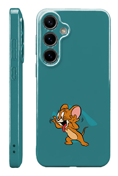WANNA PROTECT Samsung S24 FE Jerry Protect Slim Parlak Tam Kaplayan Baskı Kam...