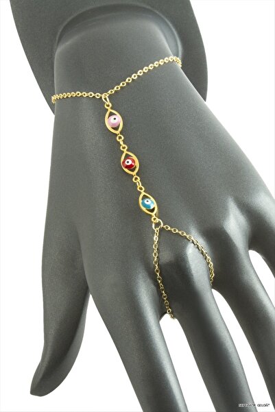 ZERO LAND Spt-Gld Eye Evil Eye Enamel (212950) Şahmeran Yellow