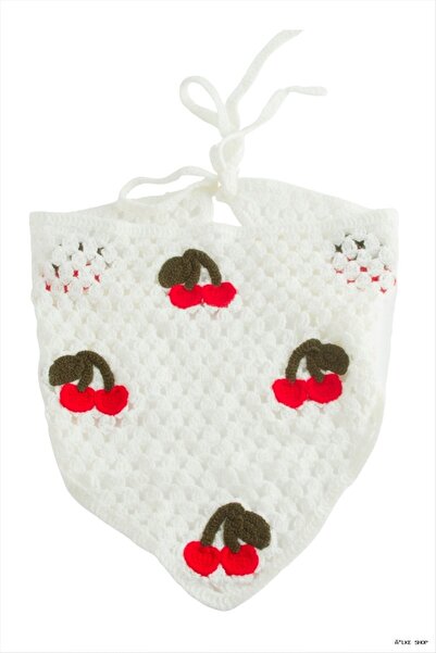 ZERO LAND Ilkestor Cherry Knitted Bohemian (224344) Bandana Cream