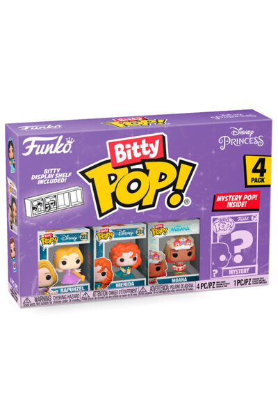 Funko Blister 4 figurine Bitty POP Prințesa Disney Rapunzel