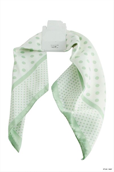 ZERO LAND Ilkestor Benekli Zr Satin Scarf 50X50 cm (223452) Water Green