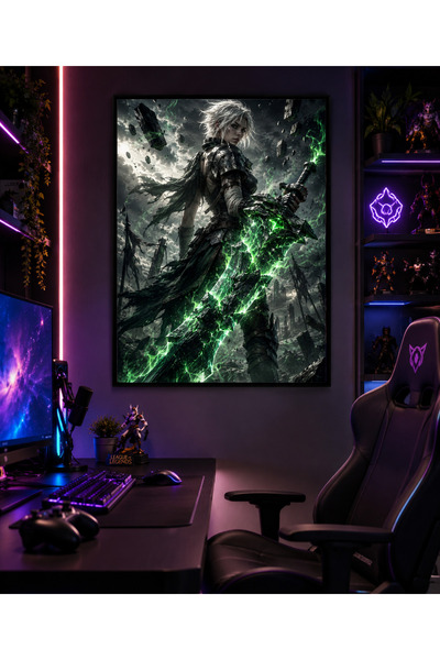 Miutic Print Studio Tablou Gaming League of Legends – Riven, Războinica Exila...