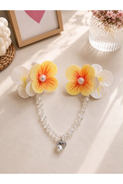 Generic Brand Girl's Floral Claw Clip Hairpin Bead Chain Braided Hair Accesso...