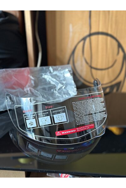 RS2 902 KASKLAR İÇİN UYUMLU ŞEFFAF VİZÖR / CASQUE (NERO316 FULLFACE) HALF ÇEN...