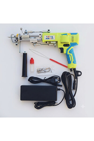 tufty Ak-V (Neon Green) Cut Pile Tufting Machine (Gun)