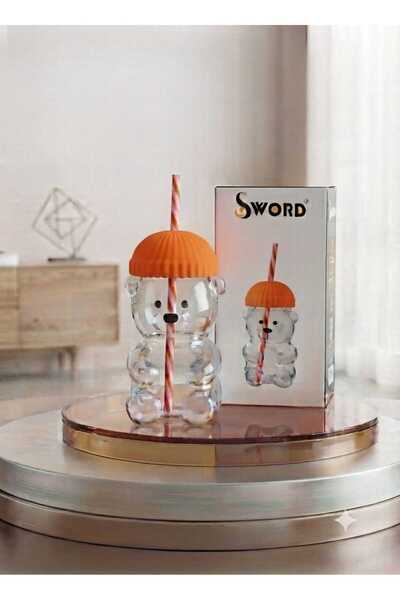 SWORD Sarina Glass Very Stylish and Cute Teddy Bear Shaped Glass Cup