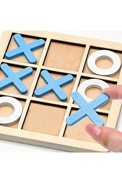 Handmade Joc Tic-tac-toe - X si 0 din lemn