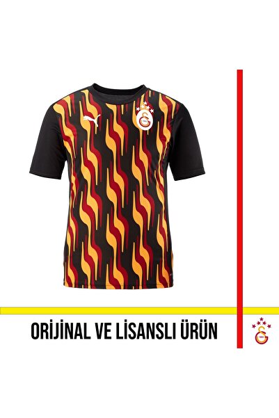 Galatasaray Lisanslı Puma A Takım Siyah - Kırmızı Antreman T-Shirt 77969312