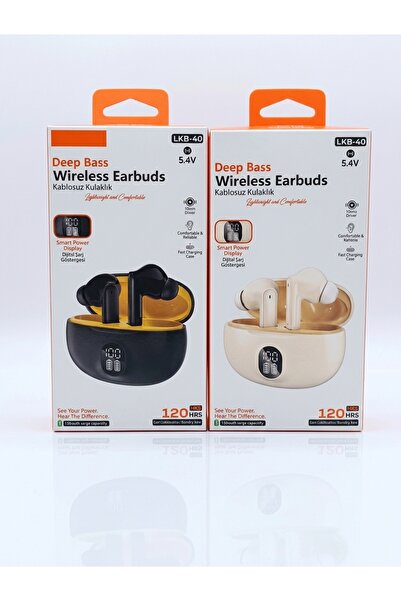 HİBOTEKNO Kablosuz Bluetooth Kulaklık Dijital Şarj Göstergeli TWS Kulak İçi K...