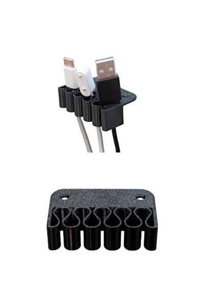 OEM Suport organizator de cabluri, 5 compartimente, autoadeziv, pentru birou