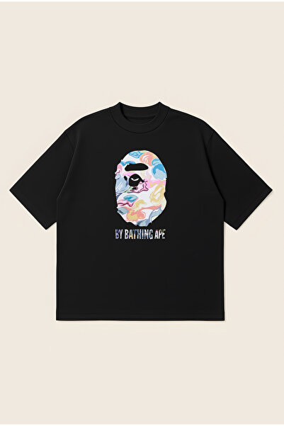 Moon Dancer Μπλουζάκι Bape Art με στάμπα, Oversize Boxy Cut, Unisex, 100% βαμ...