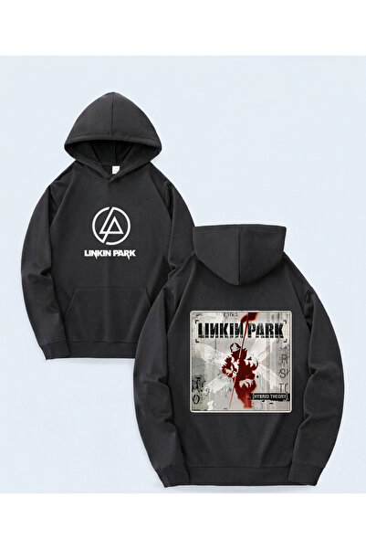 STİL-X New Season Linkin Park Printed Oversize Sweatshirt, 3-Yarn Soft Fabric