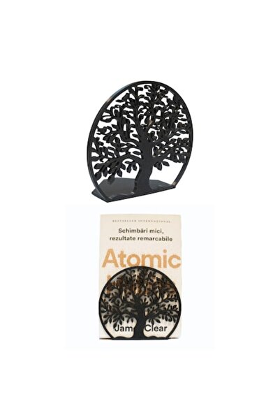 OEM Suport decorativ pentru cărți Arborele Vieții, plastic, negru, dimensiuni...