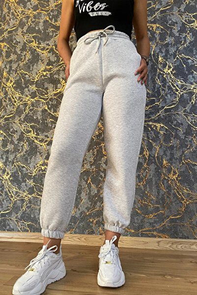 EYAX MODA 2-Piece Shawroned (3 Yarn) Winter Sweatpants
