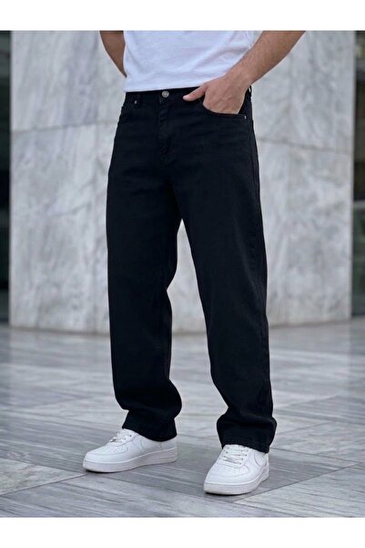 ElitWear Baggy Fit Likrasız Erkek Jeans Pantolon
