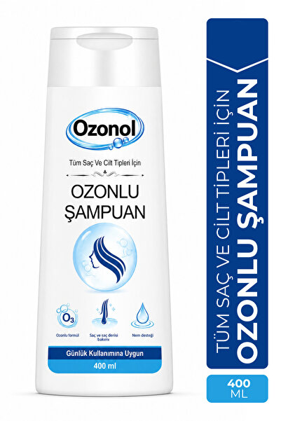 Ozonol Ozonlu Şampuan 400 ml – Tüm Saç ve Cilt Tipleri İçin, Günlük Kullanıma...