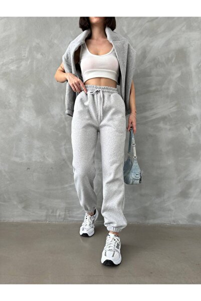 EYAX MODA 3 Threaded Ribbed Sweatpants