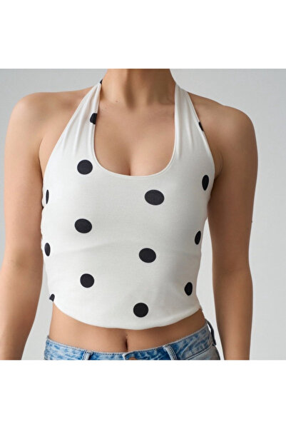 Puantiyeli Halter Top