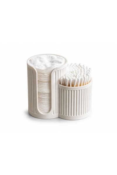 OEM Organizator pentru dischete demachiante și bețișoare de bumbac, 2 compart...