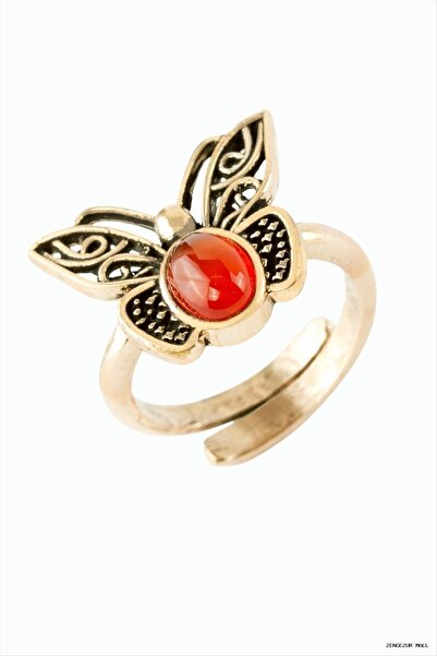 ZERO LAND Zngzrmll Natural Stone Authentic (12844) Ring Agate