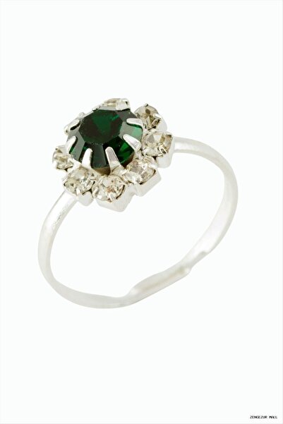 ZERO LAND Zngzrmll Crystal Stone Joint (12253) Ring Green